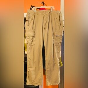 Clothing Arts Anti Pick Pocket Adventure Tan Pants with Utility Pockets 36x30